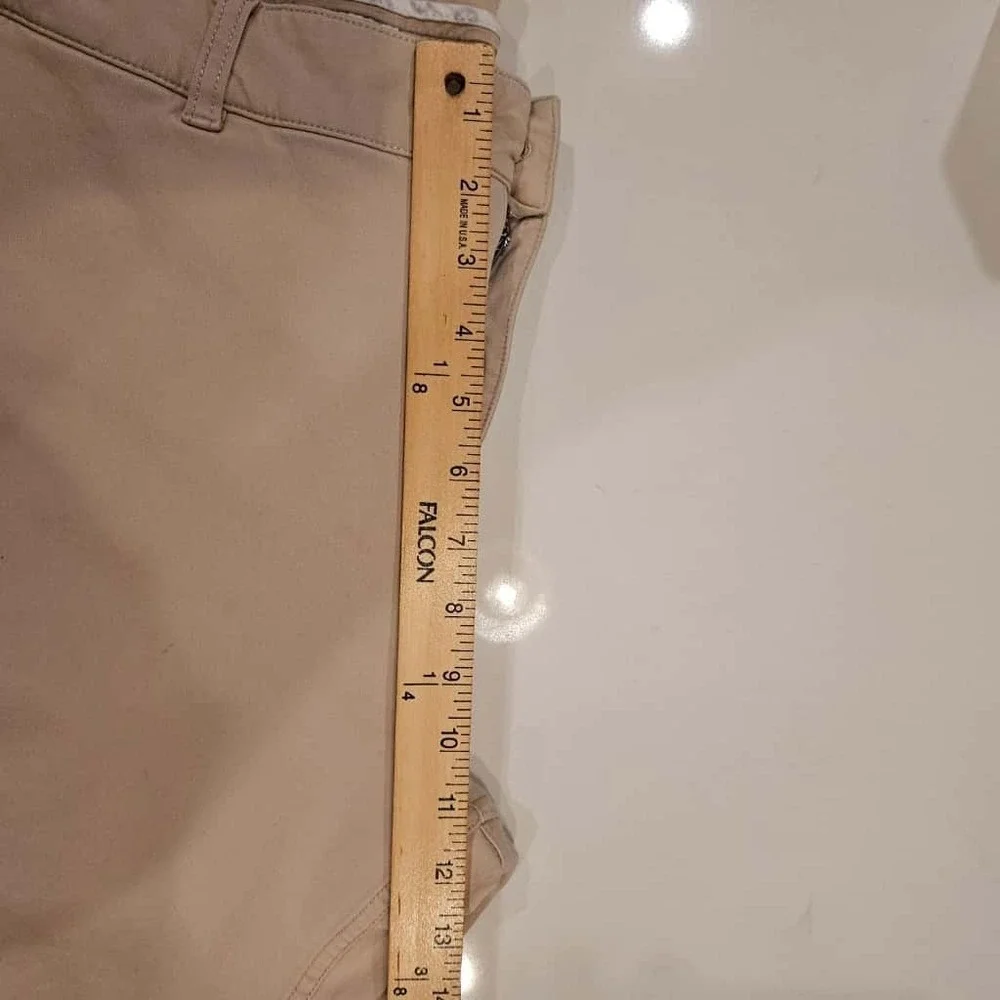 Mugsy Teddys Chino Khaki Beige Pants Mens 40x28 Stretch Casual Comfort Fit‎